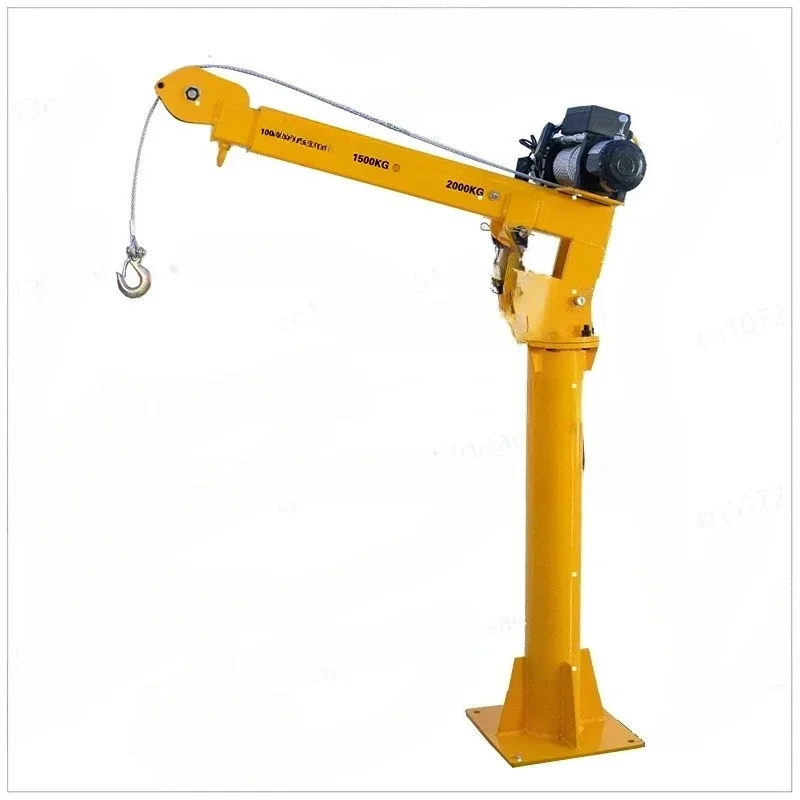

New truck cranes portable electric hoist remote control mobile Jib mounted pickup arm lift small mini crane 500kg/12V Wire