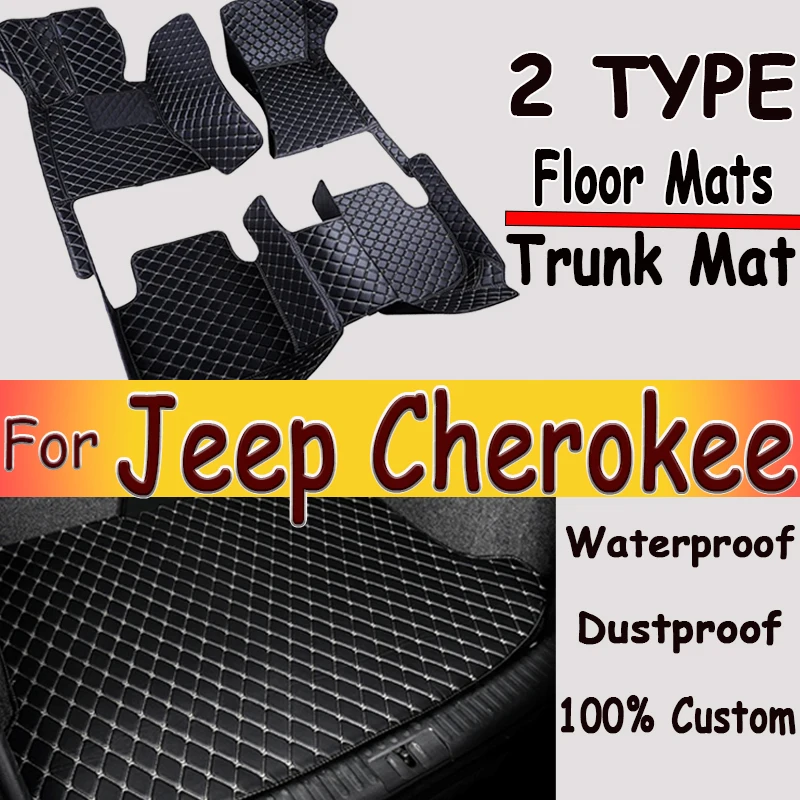 Car floor mats for Jeep Grand Cherokee WK WK2 2011 2012 2013 2014 2015 2016 2017 2018 2019 2020 2021 2022 Custom auto foot Pads