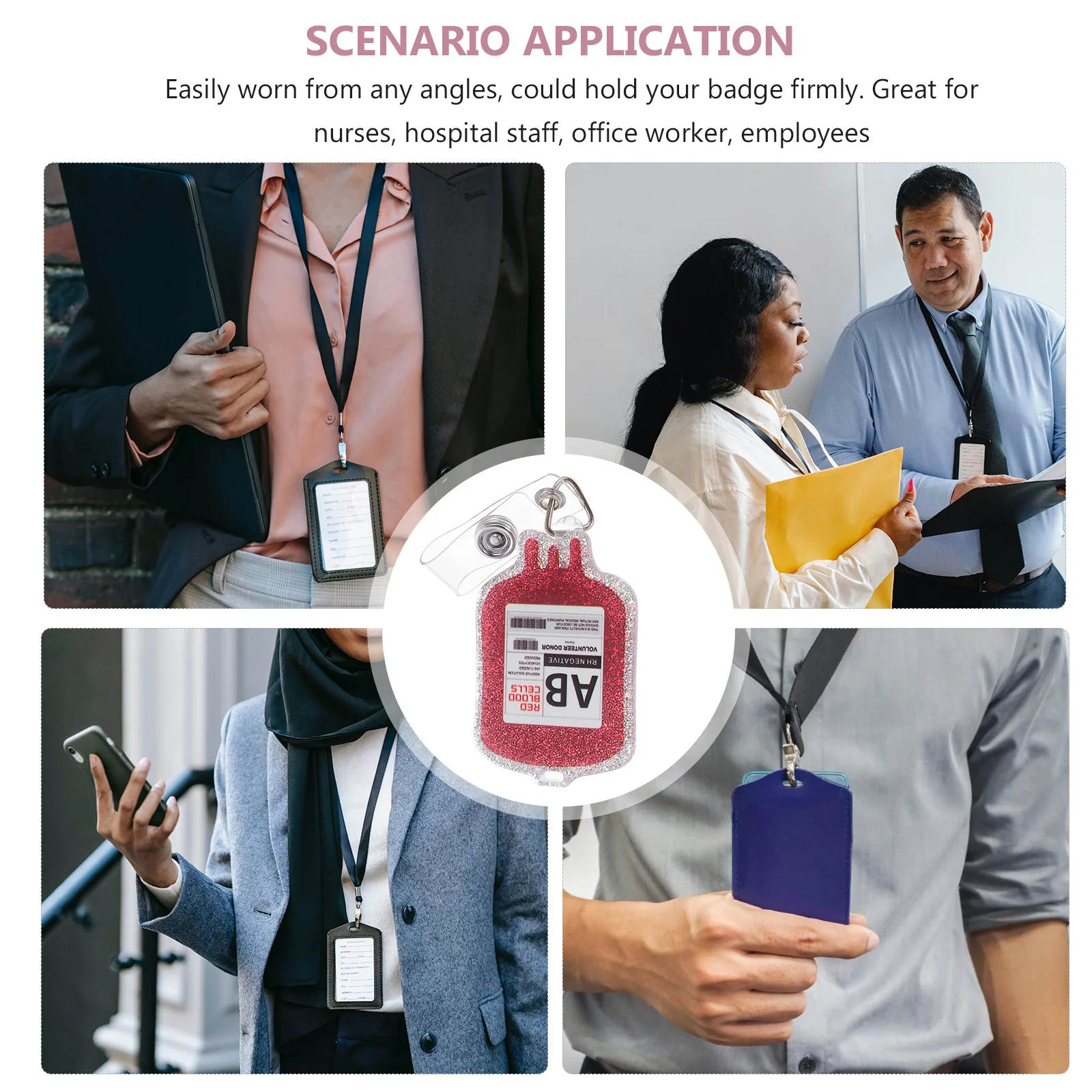 

Badge Clip Accessories for Nurses Id Card Multi-function Holder Cute Holders Nursing