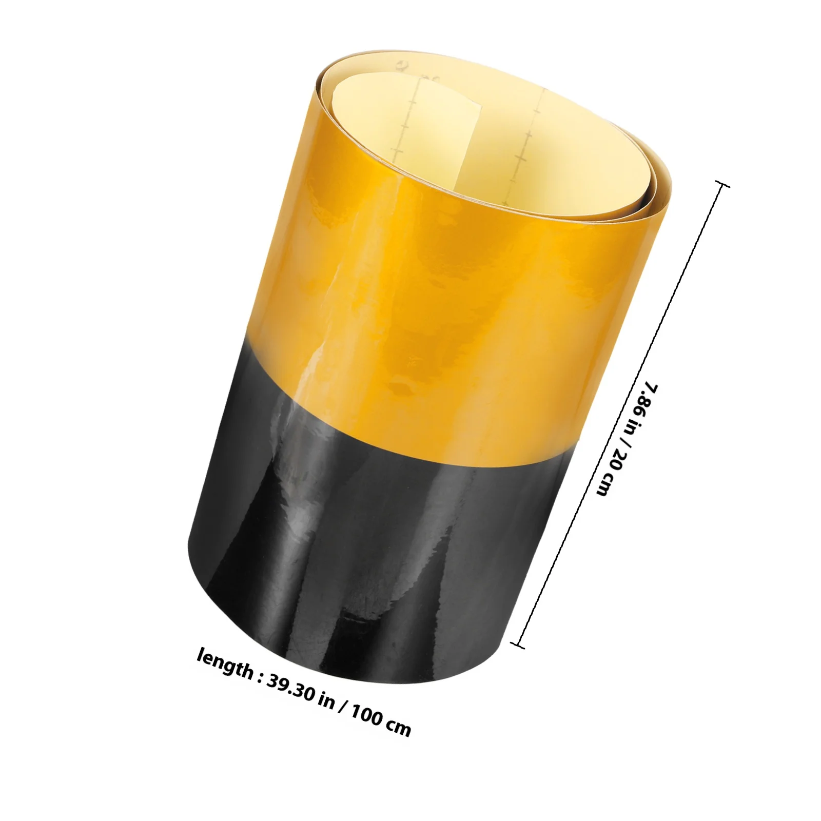 1 لفة شريط عاكس مقاوم للماء متين لعلامات الممر المشاركات المقطورات شريط تحذير السلامة في الهواء الطلق شريط عاكس لـ #5