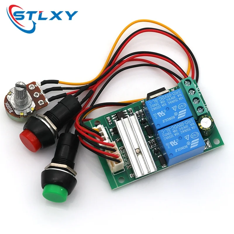 5Pcs DC6V12V24V PWM DCmotor speed controller with forward and reverse switches linear actuator motor controller adjustable speed
