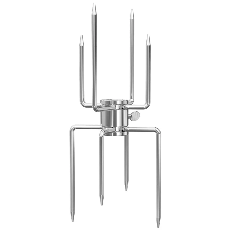 J1HF Professional Octopuses Rotisserie Fork with Ergonomic Handle Suitable for Secure Grip and Effortlessly Turning