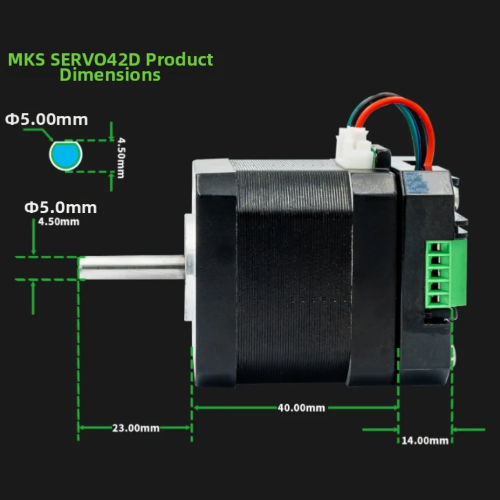 For NEMA17 Closed-Loop Stepper Driver SERVO42D With FOC Algorithm RS485/CAN Interface 3000RPM For 3D Printer CNC Machine GenL