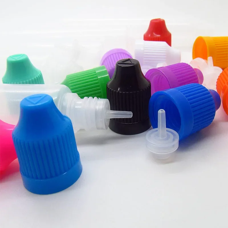 5pcs 30ml 60ml Empty Plastic Small Mouth Bottles Slender Dropper Bottles Can Squeeze Liquid Storage Refillable Water Containers