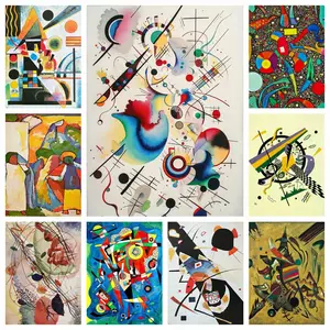 S-M-L-XL Custom Ceramic Abstract Painting Tile Mural. Abstract Improvisation 19 sale By Wassily Kandinsky