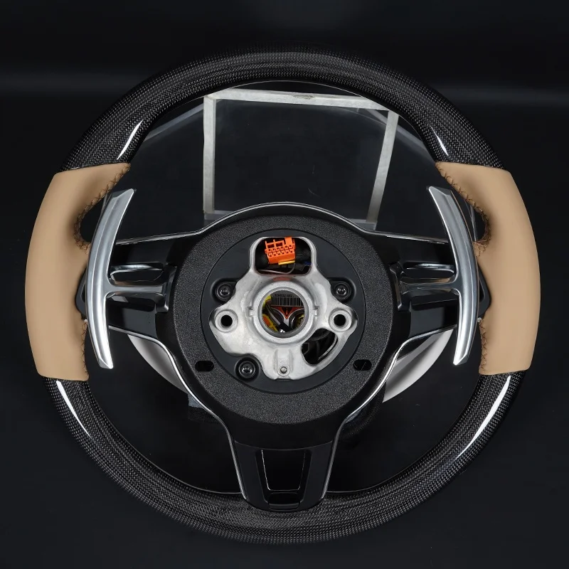 Suitable for Porsche steering wheel modification and upgrading, new carbon fiber steering wheel