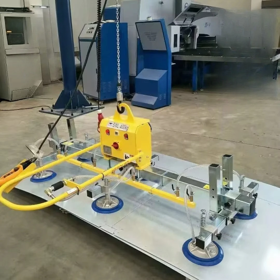 Rotation for Steel Plate Panel Handling Industrial Sheet Metal Vacuum Lifter CE Certification 1 Ton Load Capacity 360