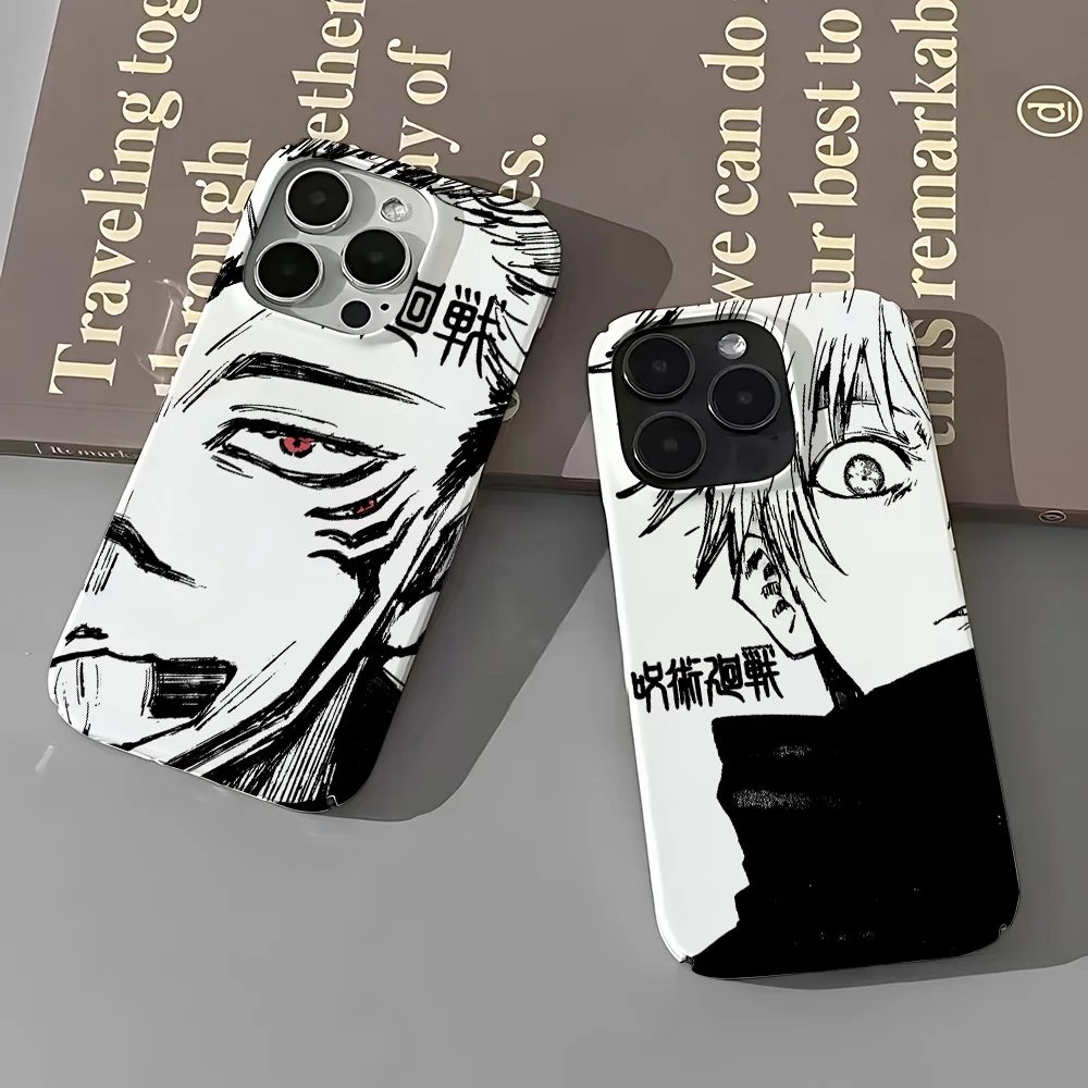 Anime Jujutsus Kaisens Phone Case for iPhone 16 15 14 13 12 11 Pro Max XS XR XSMax 6 7 8 Plus Glossy HD Hard PC Cover