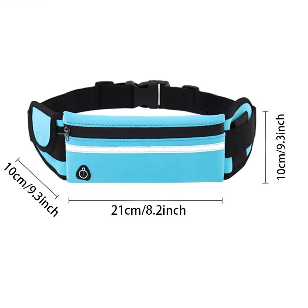 1Pcs Outdoor Sports Waist Bag Waterproof Pack Close Fitting Invisible Belt Fitness Anti Theft Mobile Phone Waist Bag Bottle