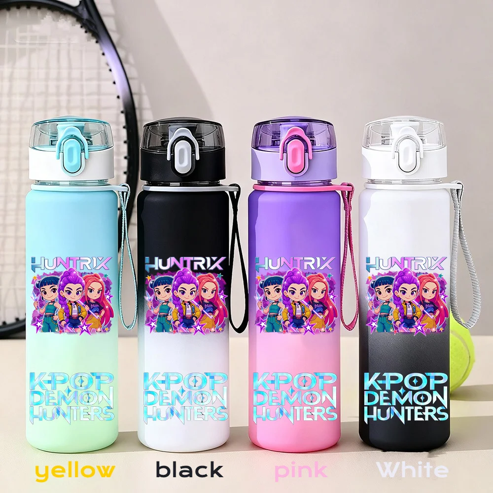550 мл K-pop Demon Hunters HUNTR X Rumi Mira Zoey Jinu Celine Warrior Kpop Water Cup K Pop Питьевая бутылка School Huntrix Gourde