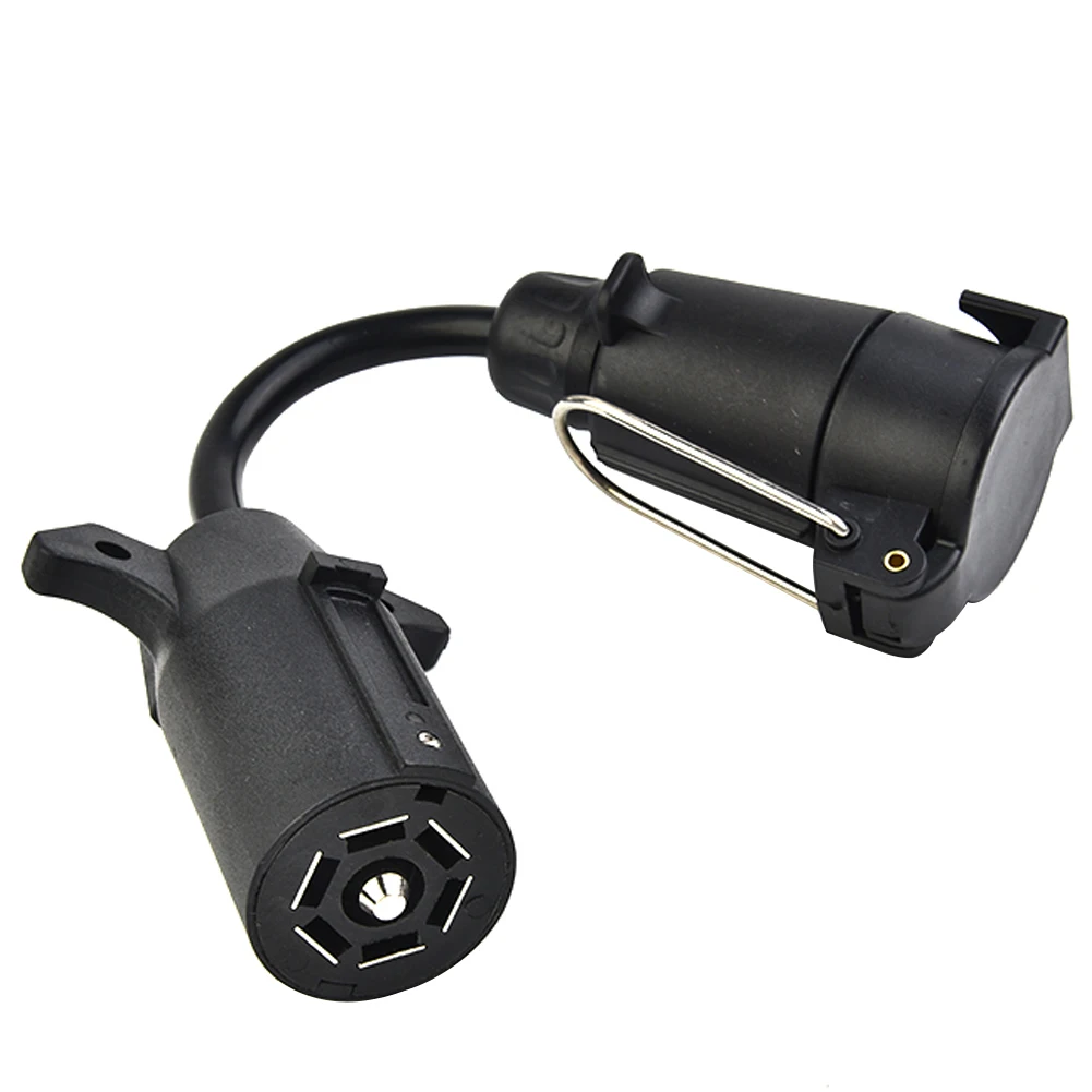 

7 Blade RV To 7 Way Pin Trailer Adapter Connector 7 Pin Trailer Light Converter High-quality Nickel-plated Copper Terminals