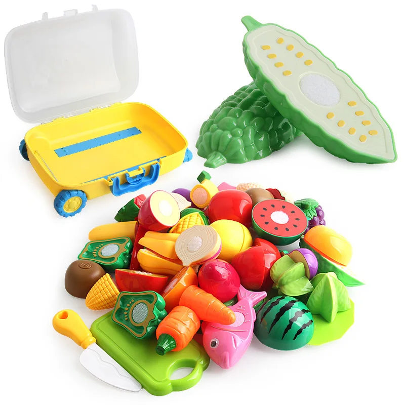 Puzzle early education children cut music a variety of fruit in bulk children's kitchen toys pull box set holiday gifts for kids