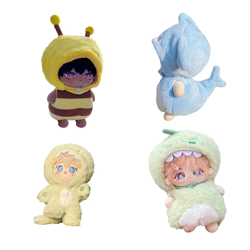 

Doll Clothes for 20cm Idol Doll Outfit Accessories Green Dinosaur Shark Bee One-Piece Suit for Star Dolls Toys Collection Gifts