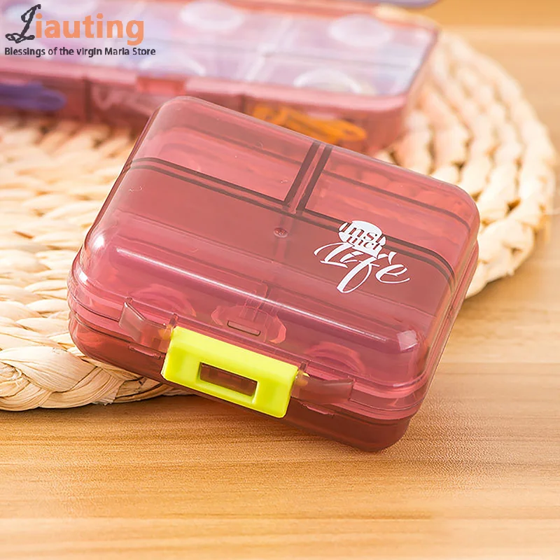 7 Compartment Pill Box Travel Mini Pill Box Lightweight Medicine Pill Case Pill Box Medicine Organizer Medication Pill Organizer