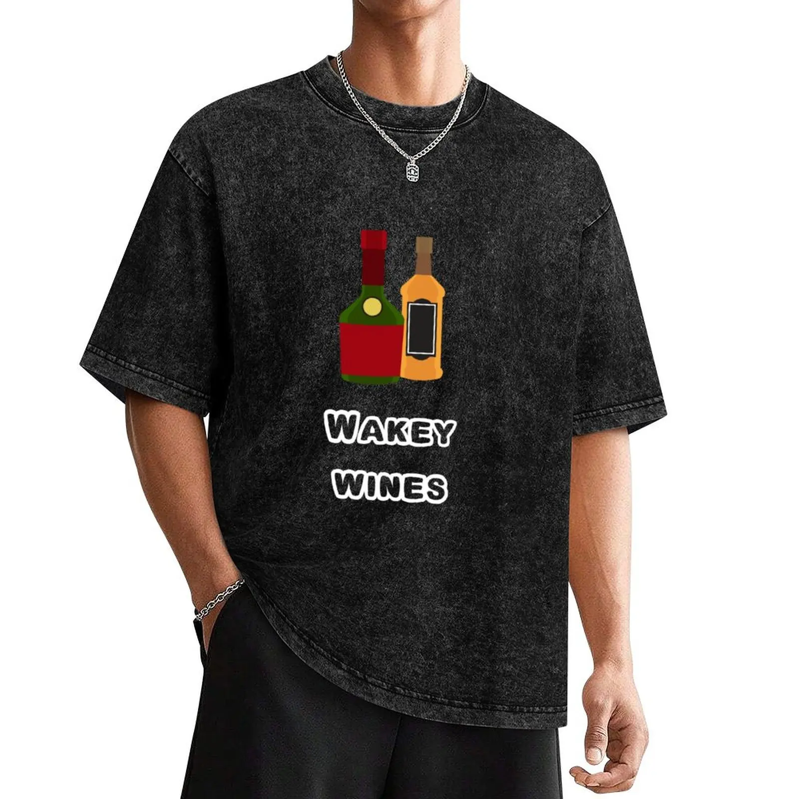 Wakey wines- Wine T-Shirt plus size clothes oversizeds kawaii clothes anime t shirts oversized t shirts for men