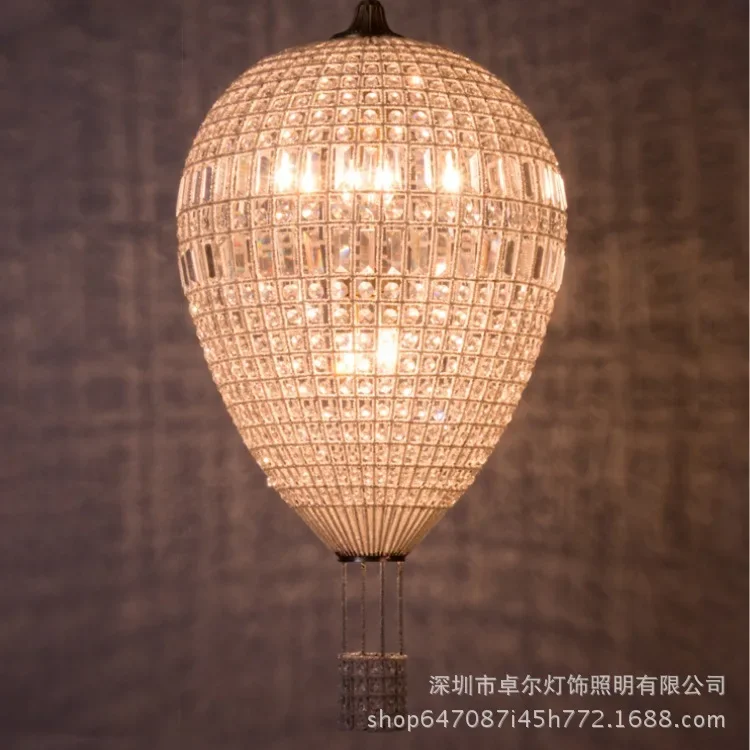 French chandelier retro children s room hot air balloon crystal chandelier princess room bedroom creative lamps