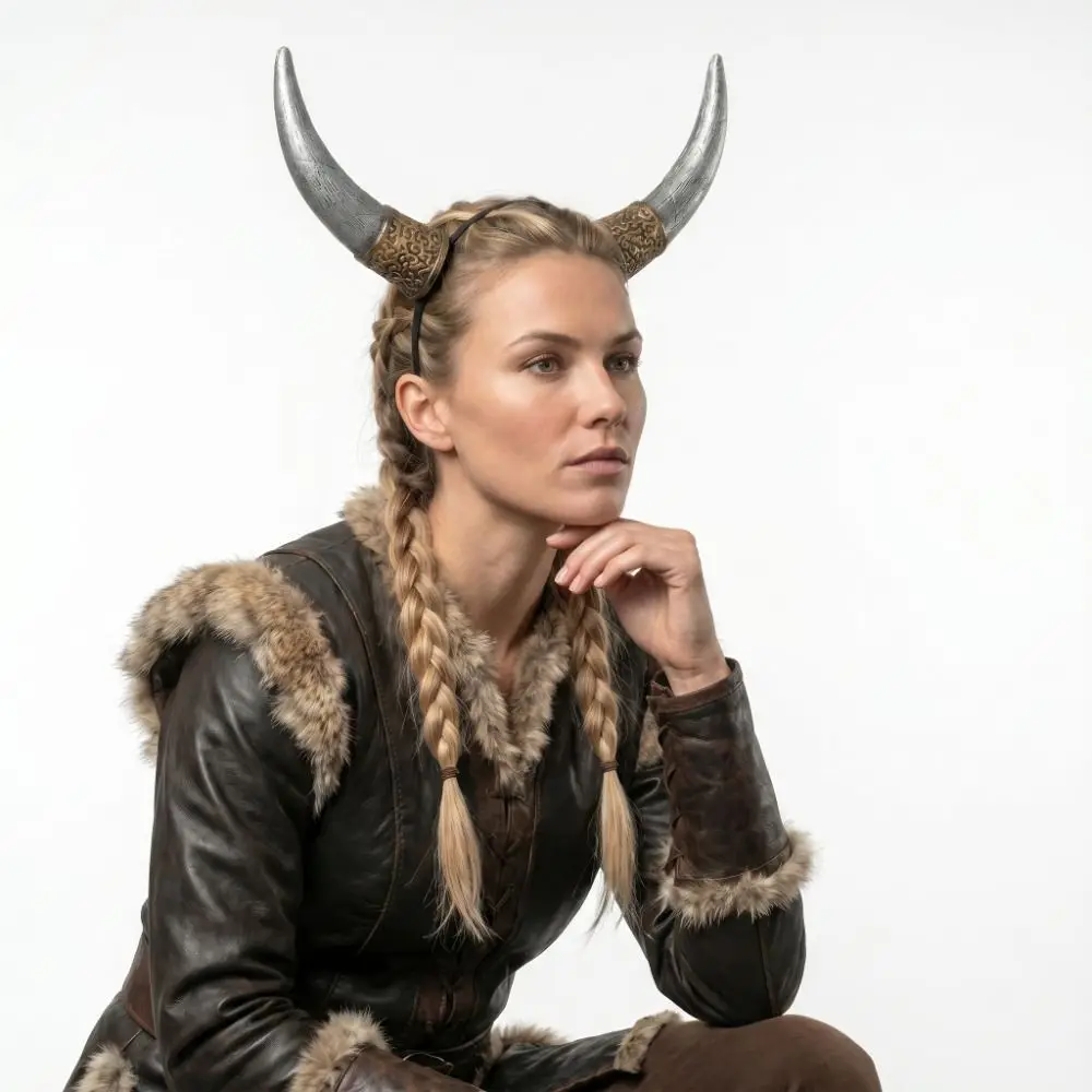 Pu Halloween Horns Headband Ox Horn Cosplay Headband Cosplay Hairband Headwear Viking Halloween Hair Hoop Dressing Up Props