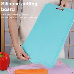 36.5*25cm Silicone Cutting Board Foldable Reversible Cutting Mat Food-Grade BPA Free Dishwasher Safe Kitchen Tools For Camping