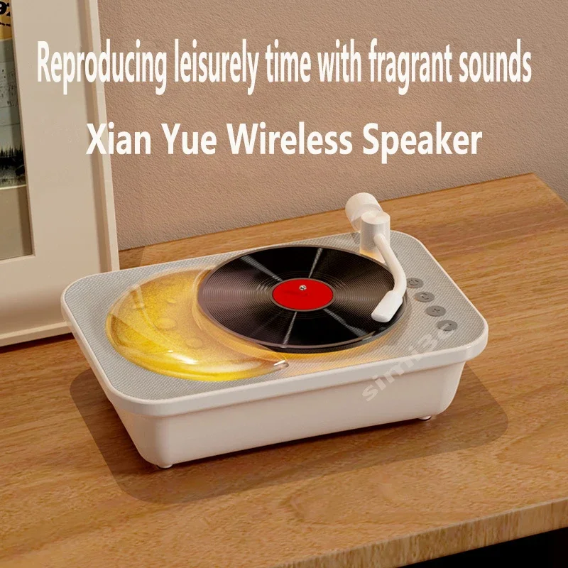 Tragbare Schallplatten schreiber Grammophon drahtlose Bluetooth 5,0 Lautsprecher Schlafzimmer und Heim dekoration Retro-Aufnahme Lautsprecher Säule