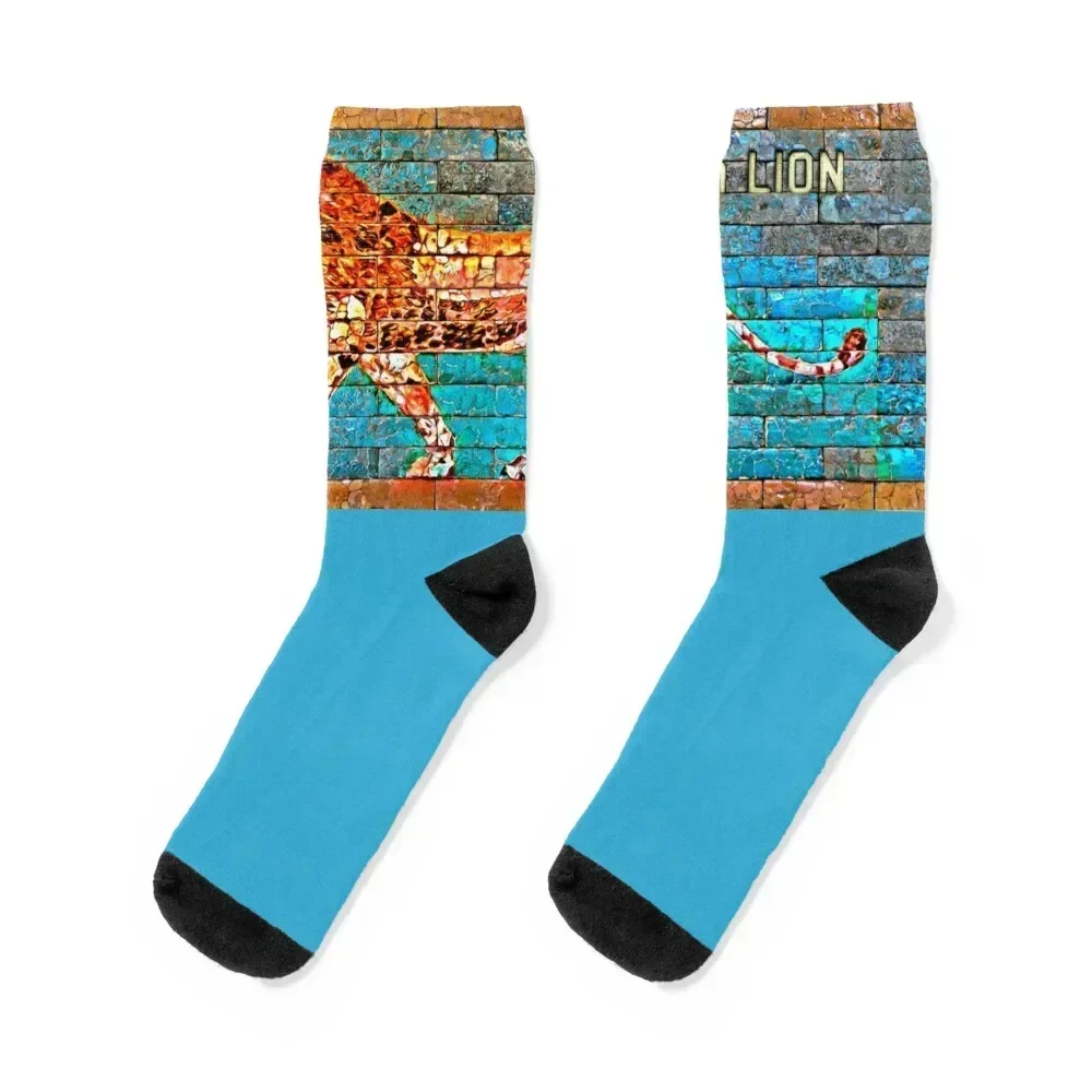

Assyrian Lion Socks kids Soccer cute tennis Boy Child Socks Women's moving stockings winter gifts designer Socks Women Men's