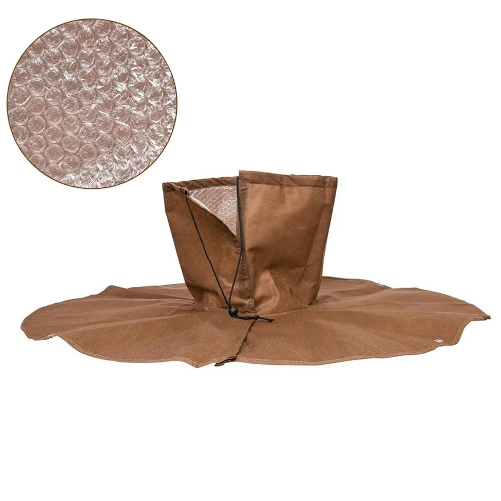 

Двухслойный изоляционный чехол для растений с эластичным шнуром и регулируемыми ремнями, защита корней пальм, многоразовый, поддерживает постоянную температуру