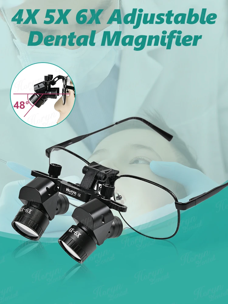 4-6X Lupen Dental Binokular Lupen 48 °   Weitwinkelprävention Zervikale Spondylose Lupe Dentallupen Keine LED