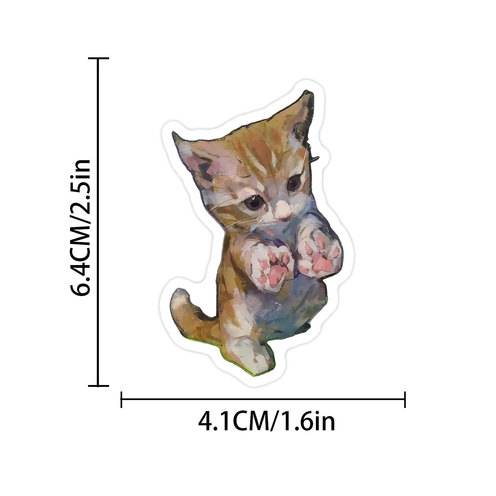 50 Pcs Cartoon Vintage Artistic Painting Stickers Waterproof Vinyl Decals for Desk Skateboard Laptop Journal Notebook