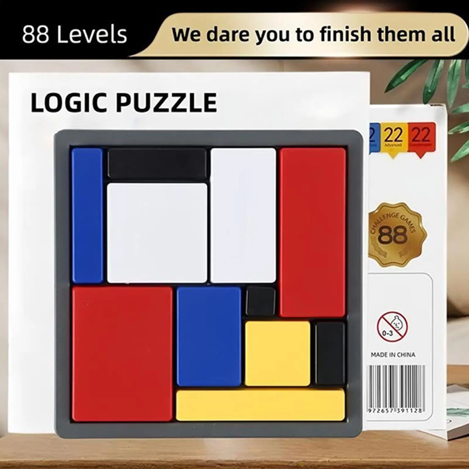 Logic puzzle, logic thinking training, building block games, puzzle blocks, interactive intelligence development, for Kids Adult