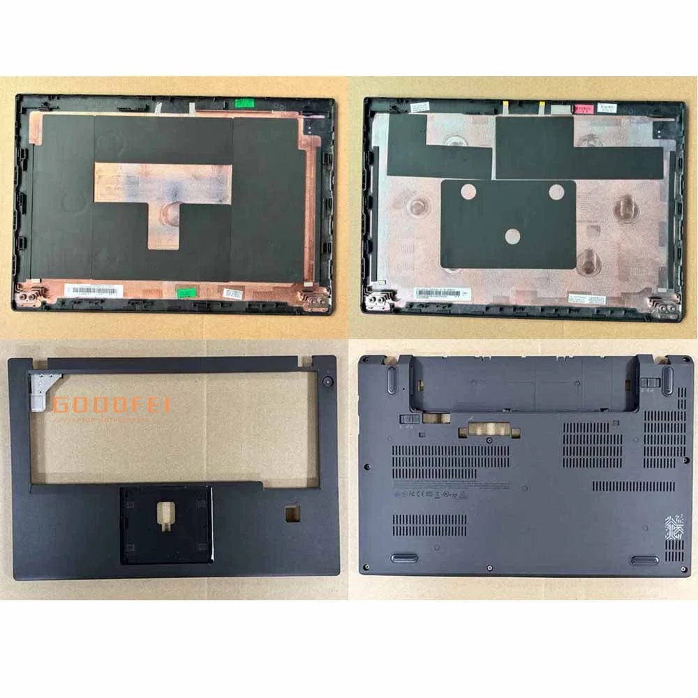 كمبيوتر محمول Lcd الغطاء الخلفي الغطاء الخلفي الحافة الإطار Palmrest الغطاء السفلي الإسكان الملحقات الأسود ثينك باد X270 لينوفو الأصلي #1