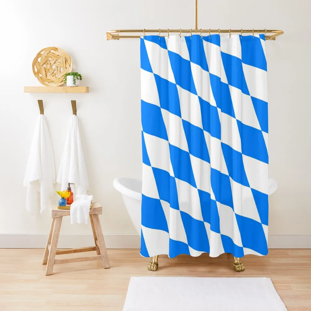 

Flag of Bavaria Shower Curtain Set For Bathroom Toilet Accessories Bathroom Curtain