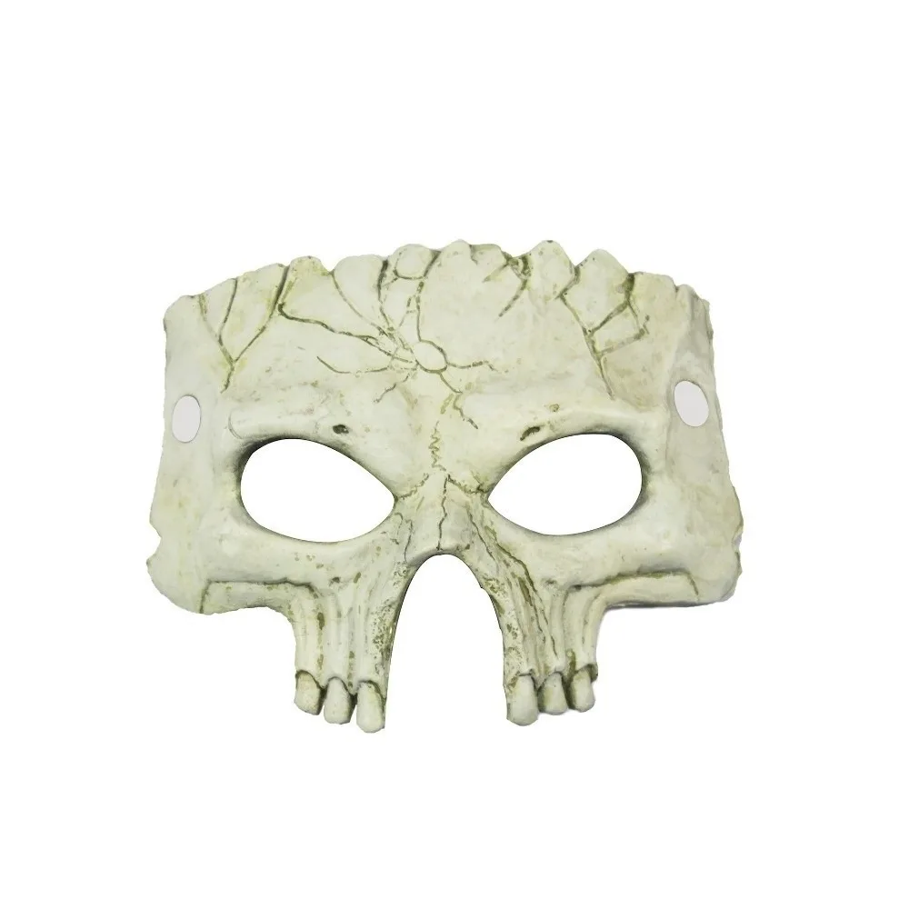 

Gothic Half Face Halloween Mask PU Foaming Cosplay Supplies Halloween Skull Mask Party Props Skeleton Mask Men