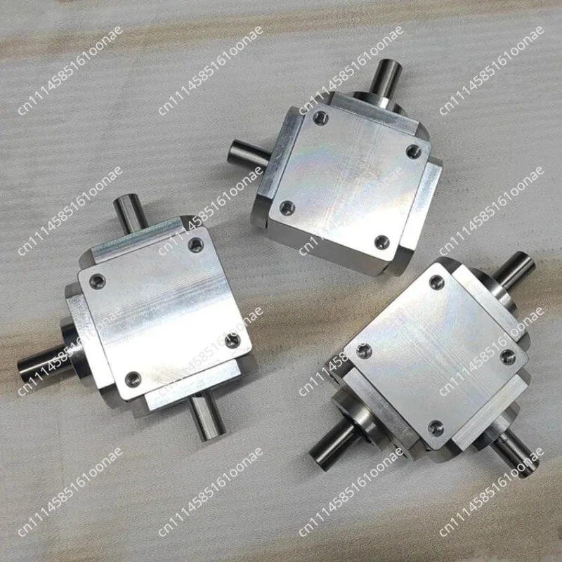 Small 1:1T type cross commutator shaft diameter 8 right-angle transmission transmission bevel tooth reduction gearbox rotation