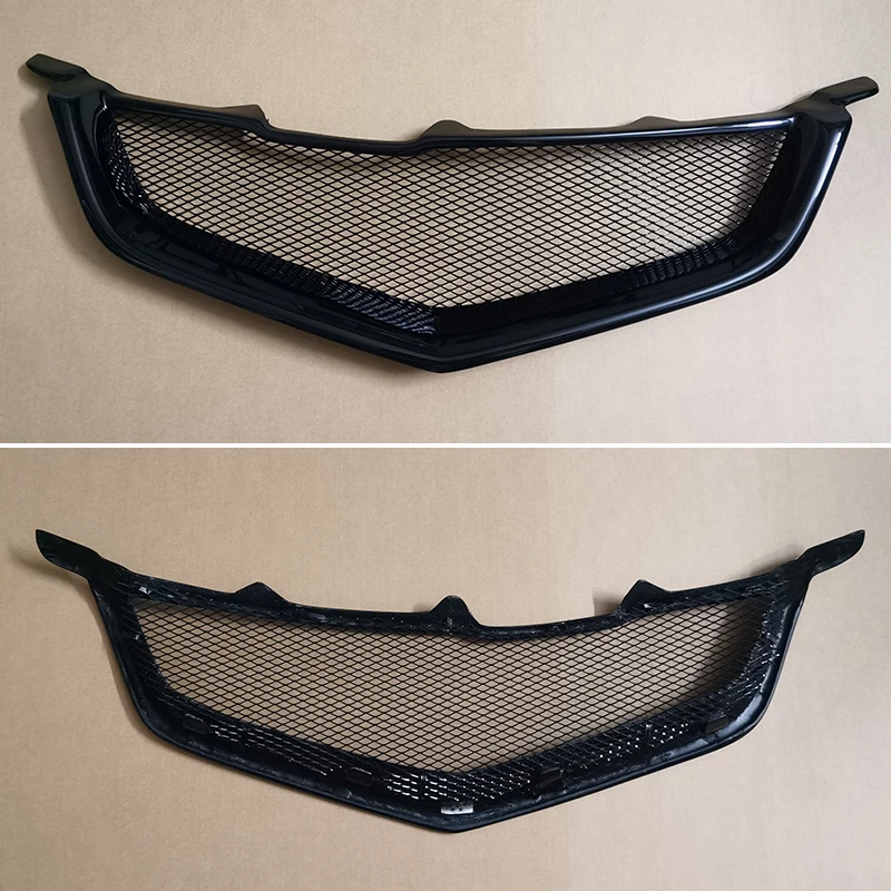 For Honda Accord CL7 Euro R Acura TSX 2003 2004 2005 Year Refitt Front Center Racing Grille Cover Accessorie Body Kit