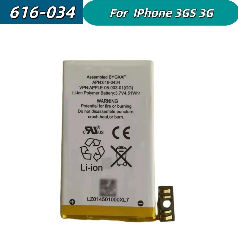 616-0434 High Quality Replacement Smartphone Battery for Apple IPhone 3GS 3G Brand New