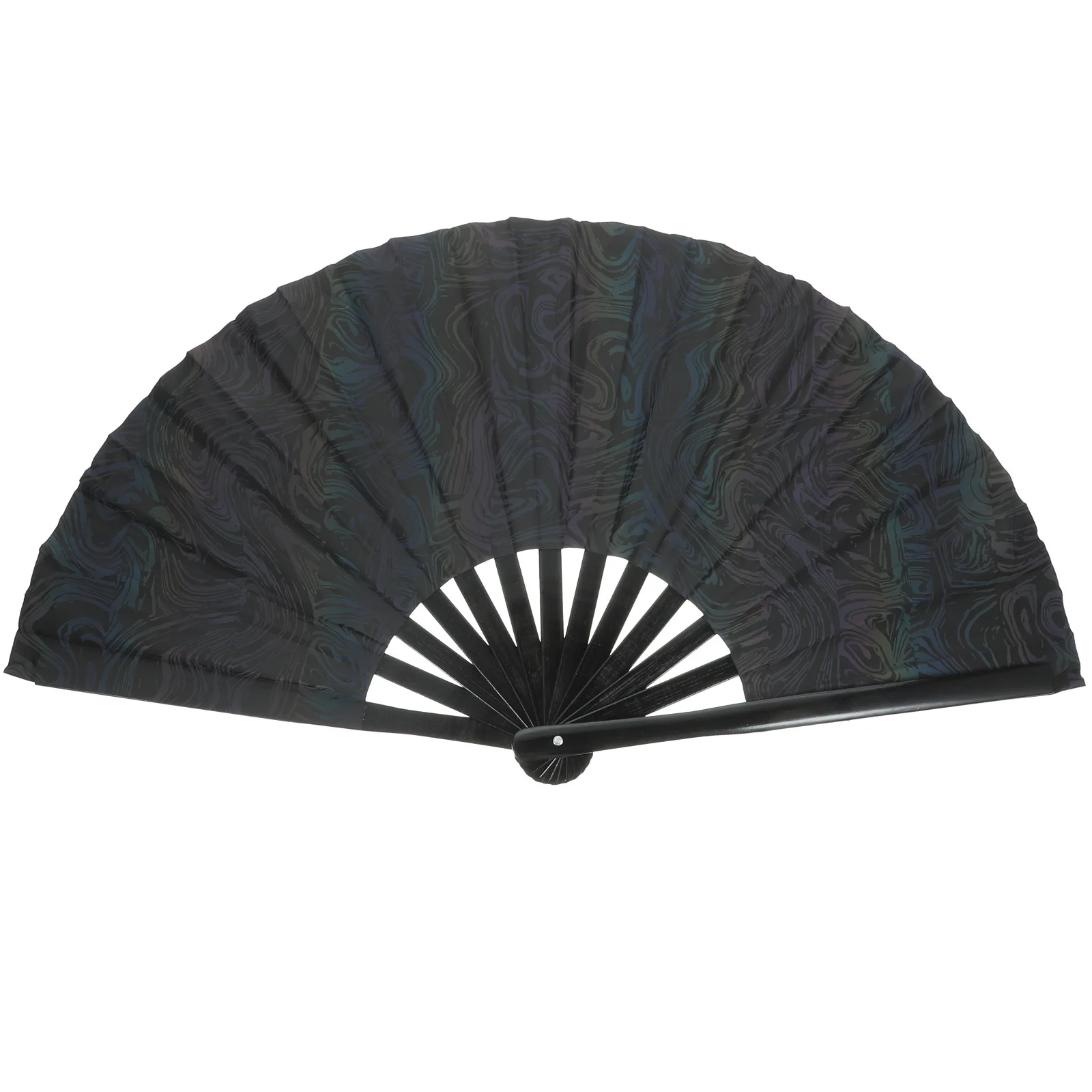 

Reflective Folding Hand Fan Fabric Wooden Manual Fan For Women Wedding Party Decor Dancing Performance Portable Hollowed Design