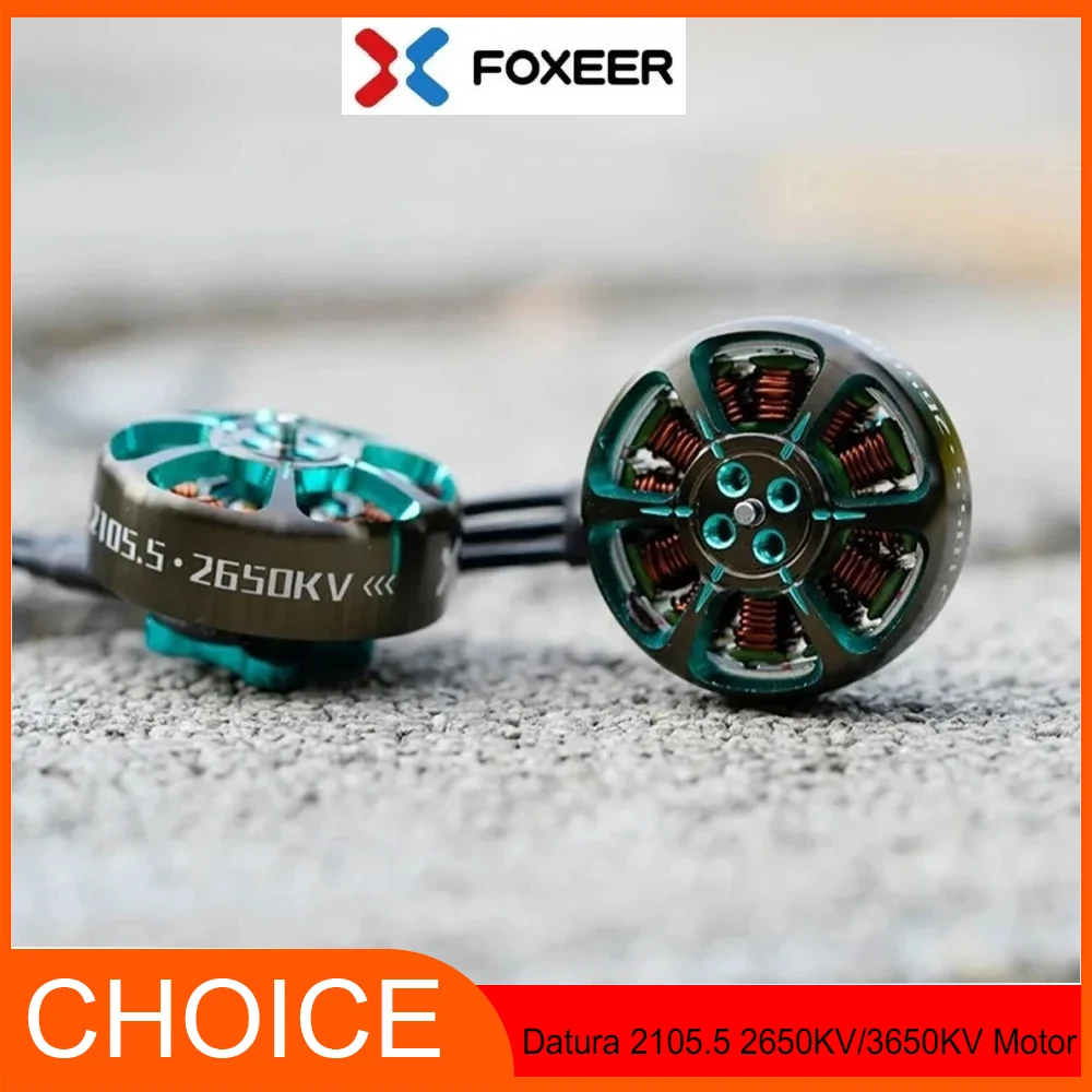 

Foxeer Datura 2105.5 2650KV 6S 3650KV 4S T-Mount FPV Motor for FPV Freestyle 3-4inch Cinewhoop Ducted Drone