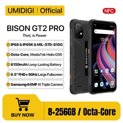 UMIDIGI BISON GT2 PRO Прочный смартфон на базе Android Helio G95 6,5 