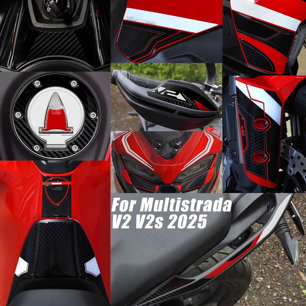 

Motorcycle Accessories Waterproof Protective Sticker 3D Epoxy Resin Protective Sticker FOR Multistrada V2 V2s 2025