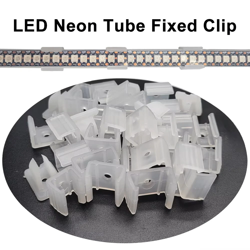 

Led Connector Fix Clips Plastic Accessories Mounting Fixing on Wall For 6MM 8MM 10MM 12MM RGB 5050 Neon Strip Light 5pcs-100pcs