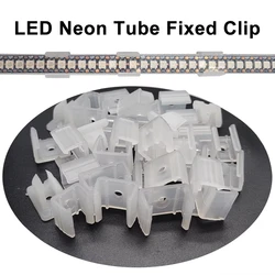 Led Connector Fix Clips Plastic Accessories Mounting Fixing on Wall For 6MM 8MM 10MM 12MM RGB 5050 Neon Strip Light 5pcs-100pcs