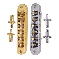 2 Pcs Tune-O-Matic Electric Roller Saddle Bridge Lp Electric Guitar Bridge From Korea Gold & Silver