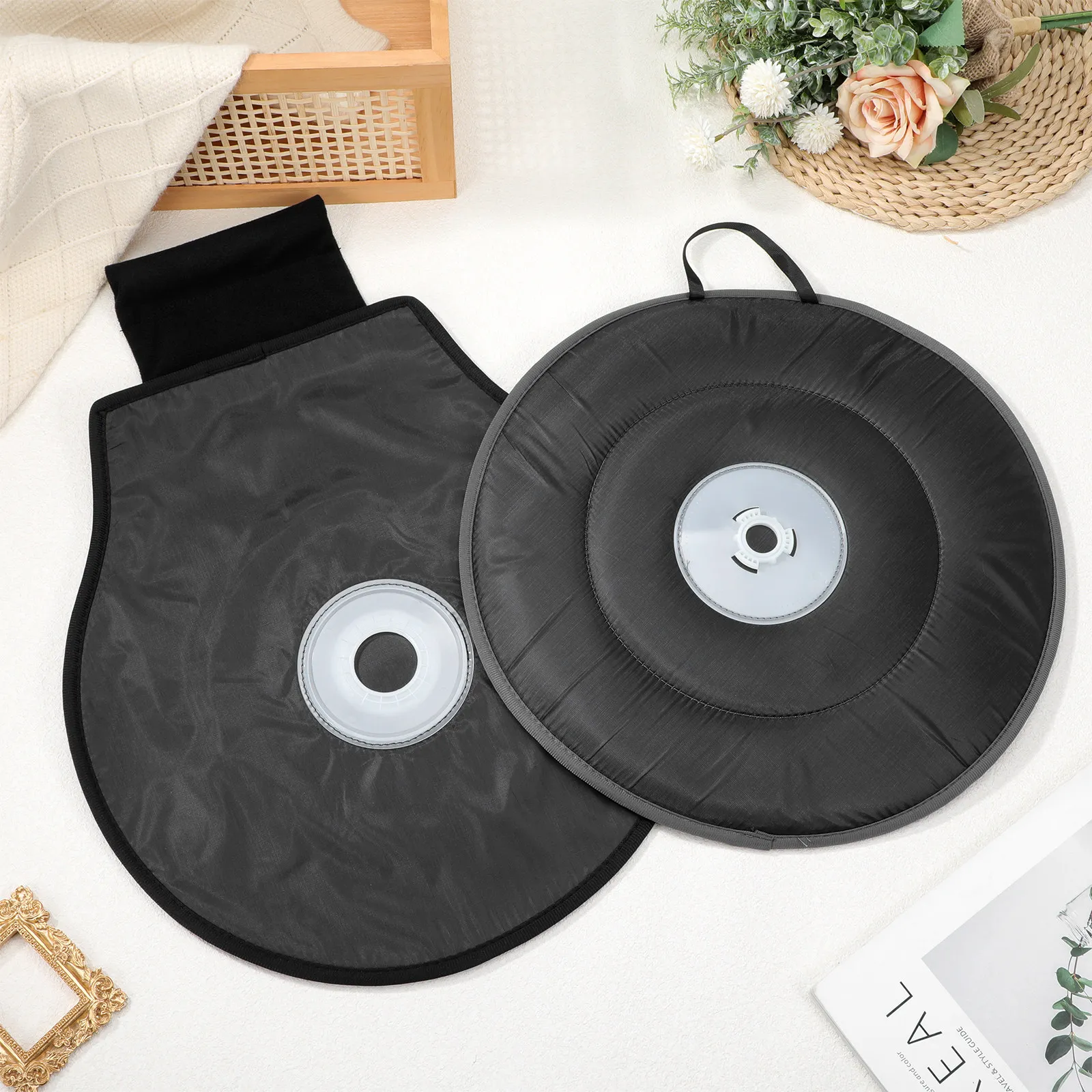 1Pcs Rotating Car Seat Cushion Soft Cloth Swivel Pad Non Slip Portable Seat Mat Relieve Joint Pressure for Driving and Home Use