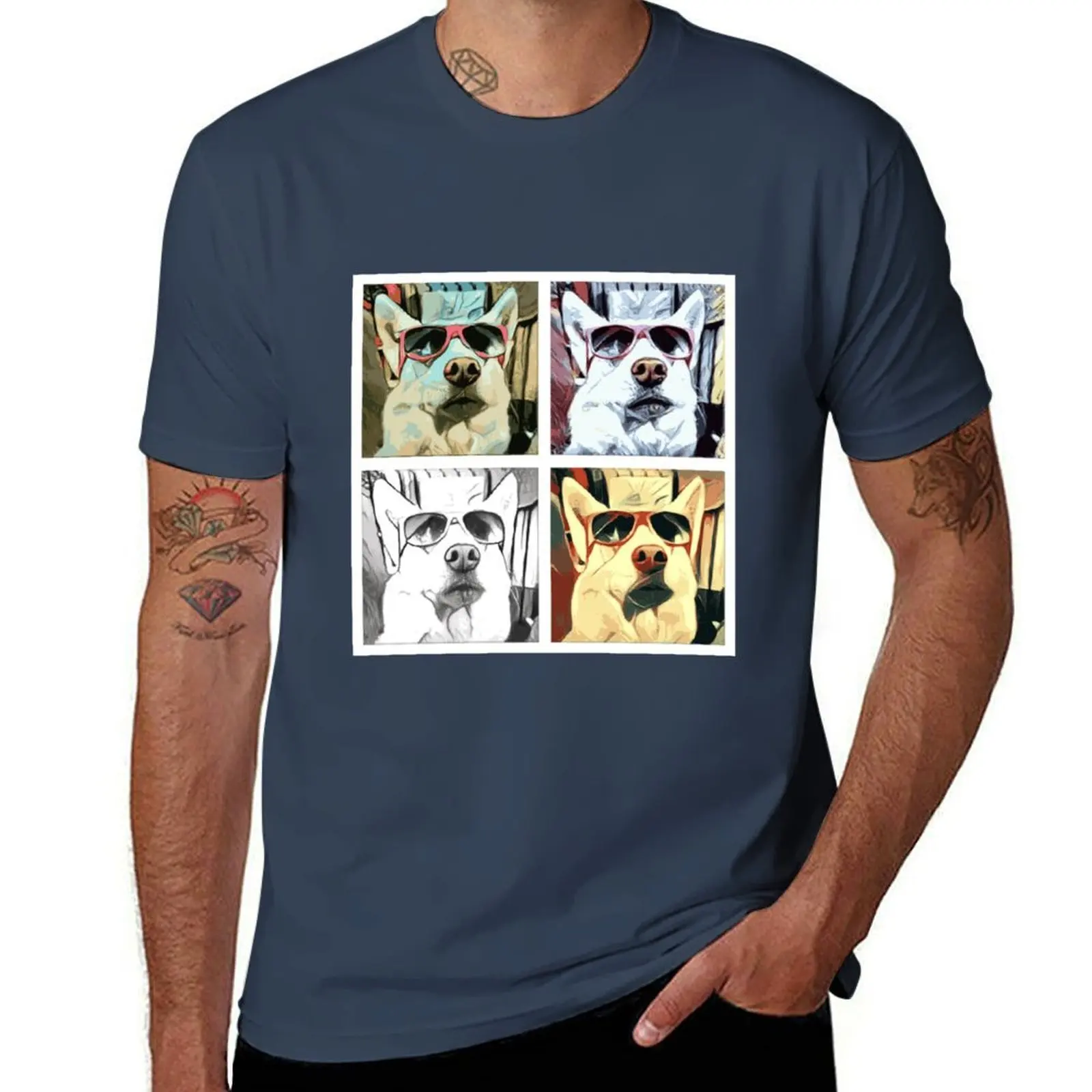 Swiss Shepherd T-Shirt Anti-Fade Casual Tee Shirt