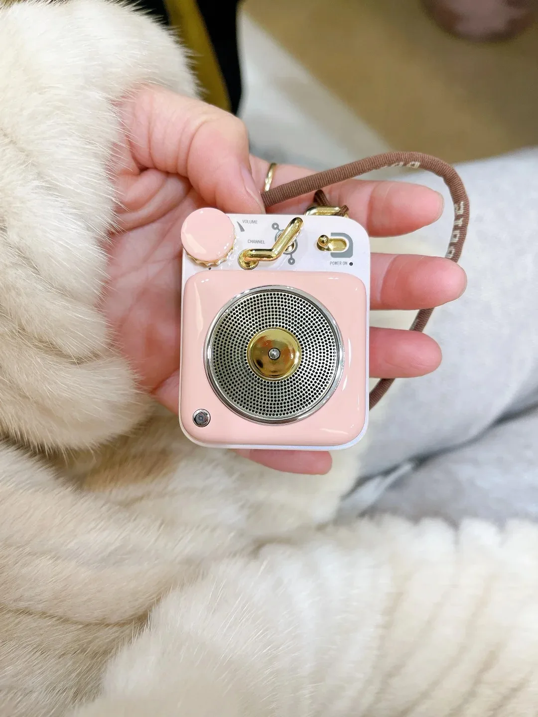 MUZEN B612 I DO Pink Atomic Phonograph Bluetooth Wireless Speaker Mao King Retro Portable Mini Metal AI Music Player