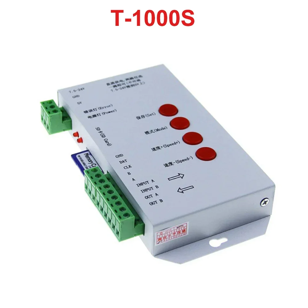 K-1000C (T-1000S Updated) Pixel Controller LED 2048 Pixels Program Controller DC5-24V For WS2812B WS2811 APA102 T1000S WS2813