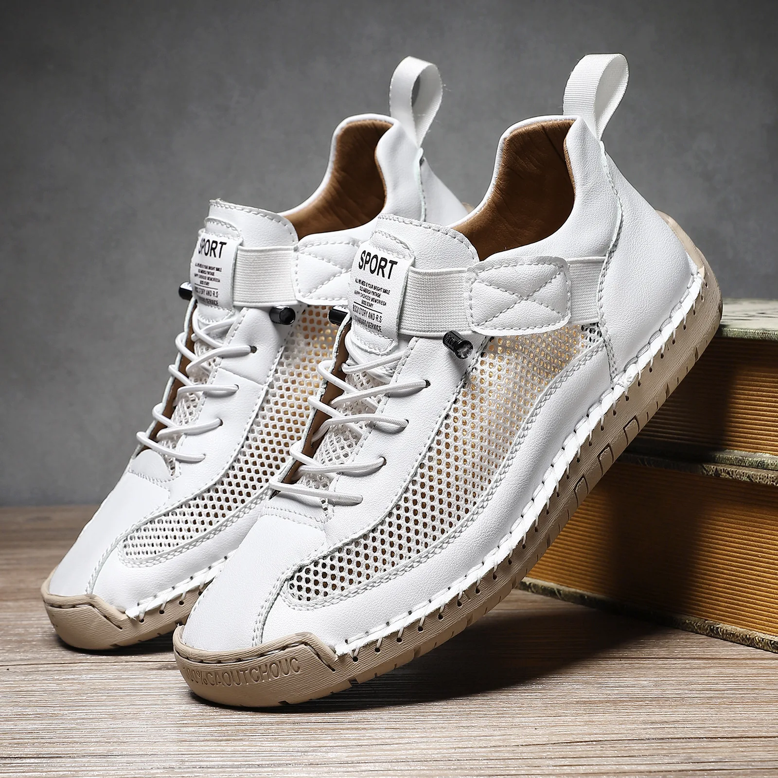 Mesh shoes large size men and women couple outdoor casual summer breathable sports mesh shoes