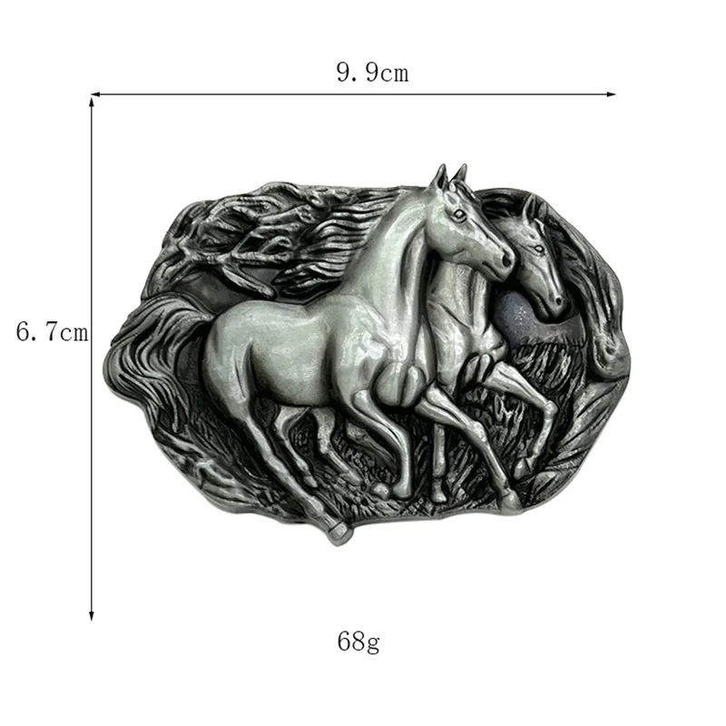 Hebilla de cinturón Mustang estilo occidental