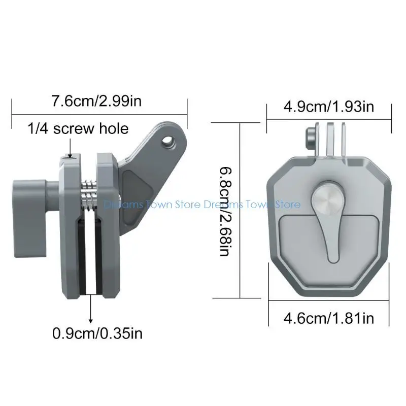 HX6A Strong Grip Camera Mount Stand for Camera Motorbike and EBike Windshield Clip