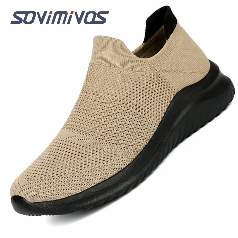 Men\'s Mesh Slip on Walking Loafer Shoes Memory Foam Arch Support Slip Resistant Work Drving Tennis Sneaker for Women