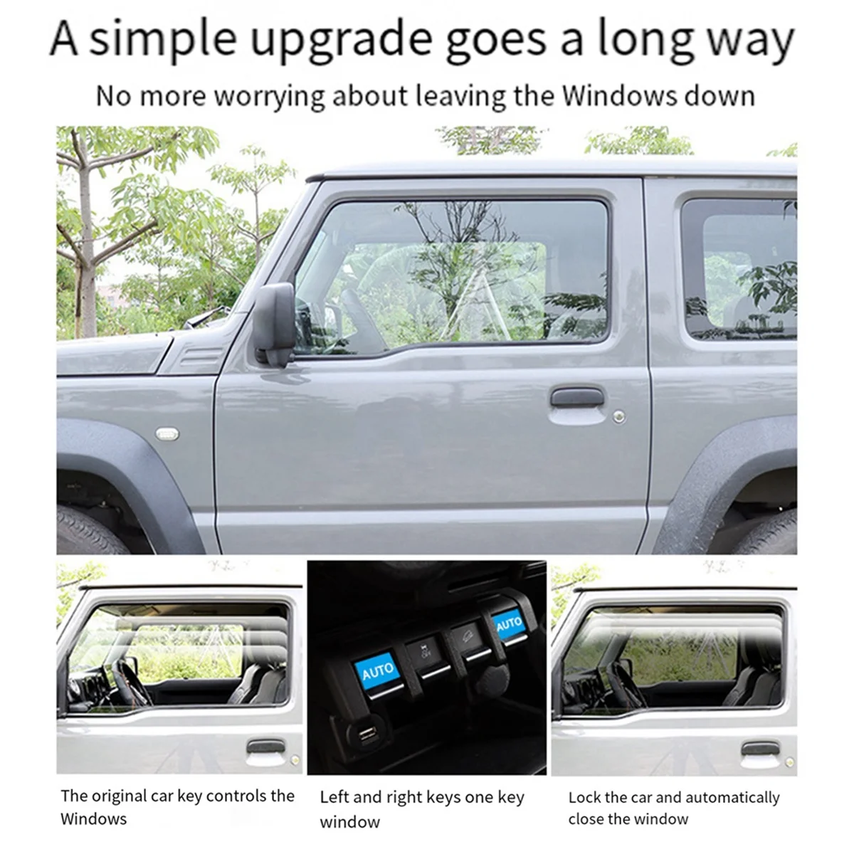 Car Automatic Window Closer Closing & Open Control By Remote Smart Lifter for Suzuki Jimny JB64 JB74W 2019-2020(RHD)